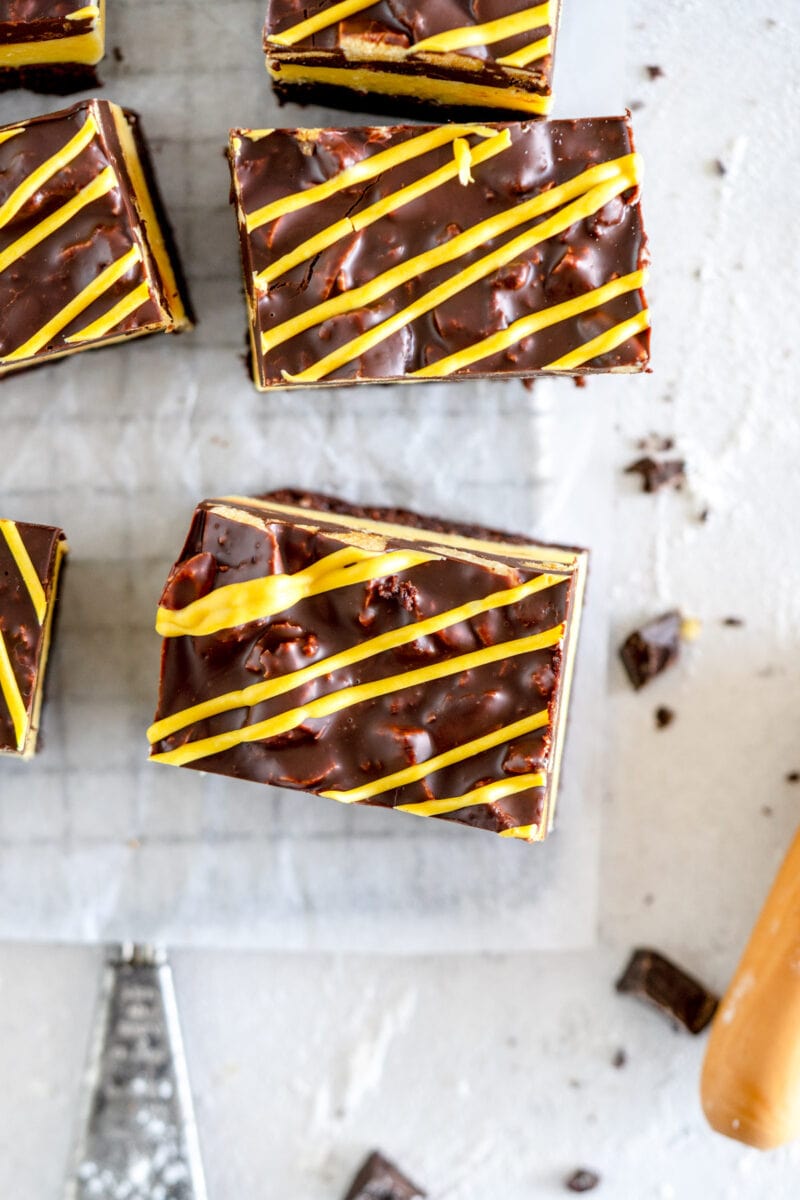 close up squiggle slice