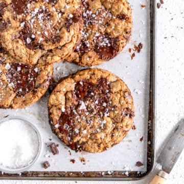 corner shot oatmeal chocolate chip cookie