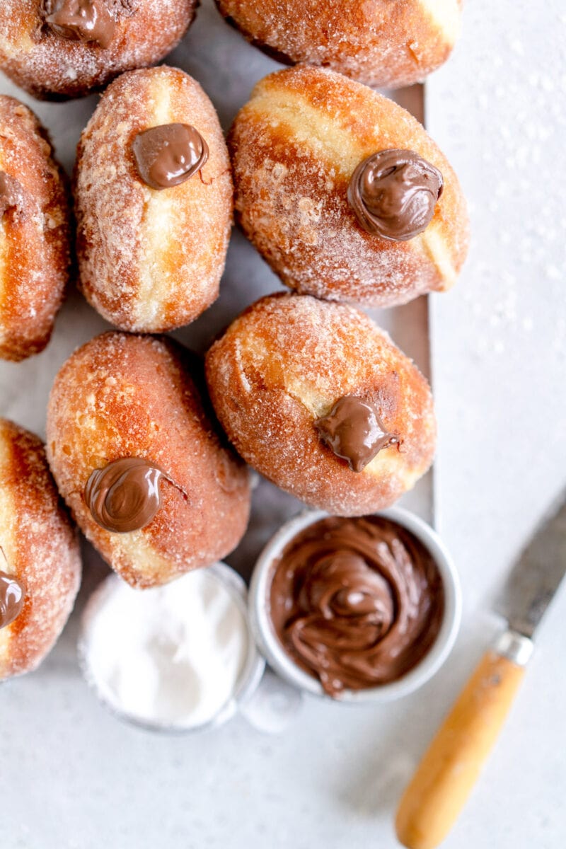 corner shot nutella donut