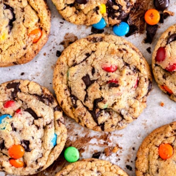 m&m chocolate chip cookies