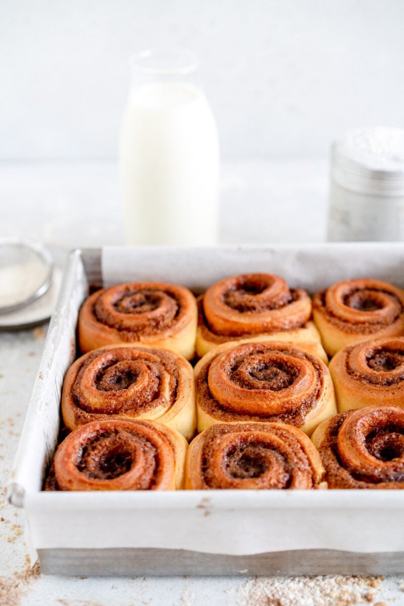 baked small batch cinnamon rolls