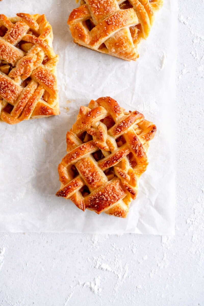 corner shot of baked pie