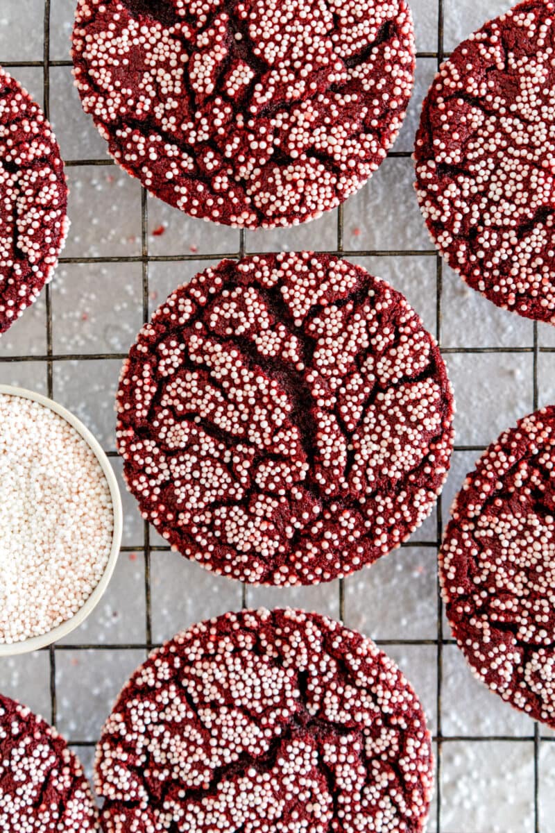 close up shot of sprinkle cookies