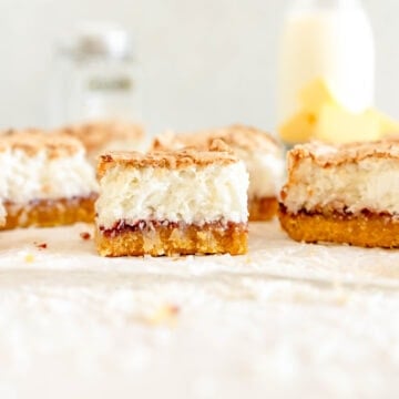 image of louise cake on wax paper