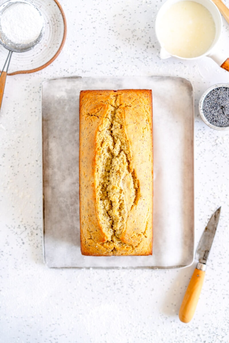 baked lemon loaf cake