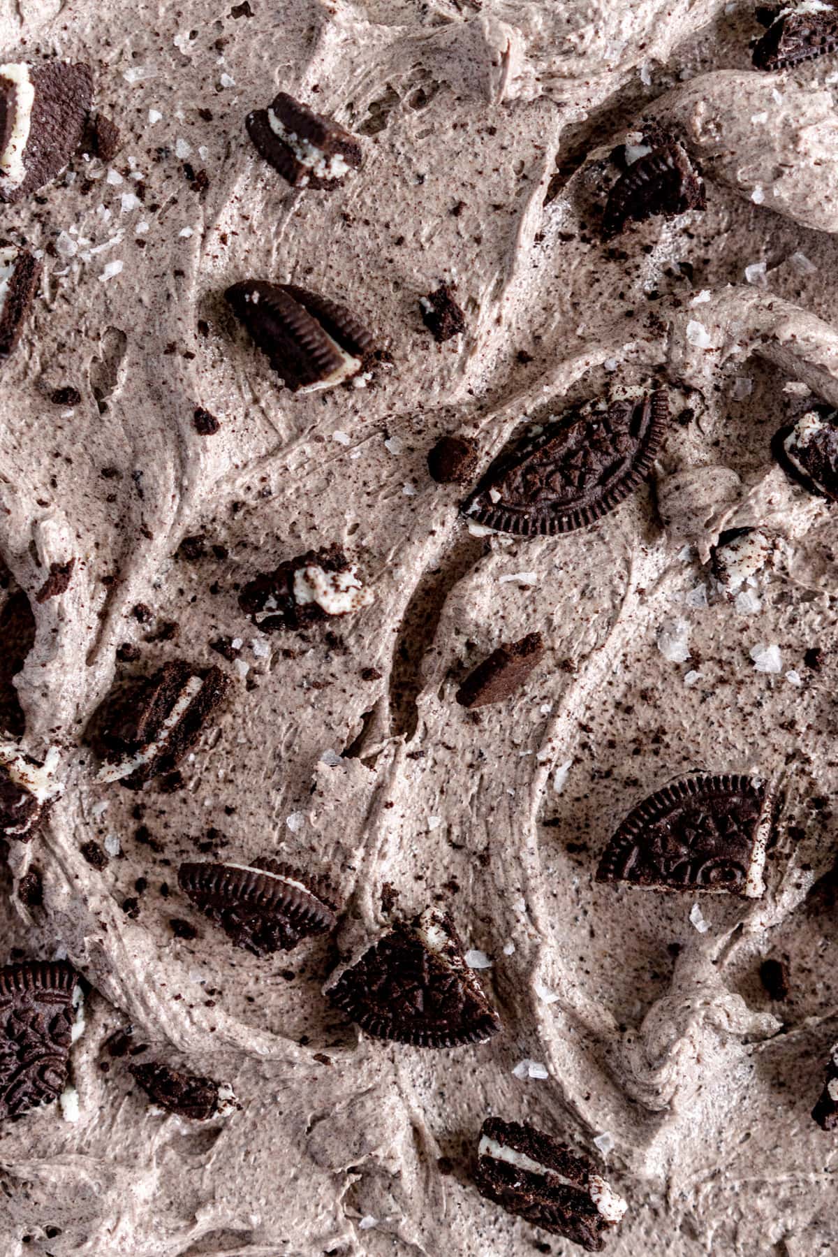 close up of buttercream