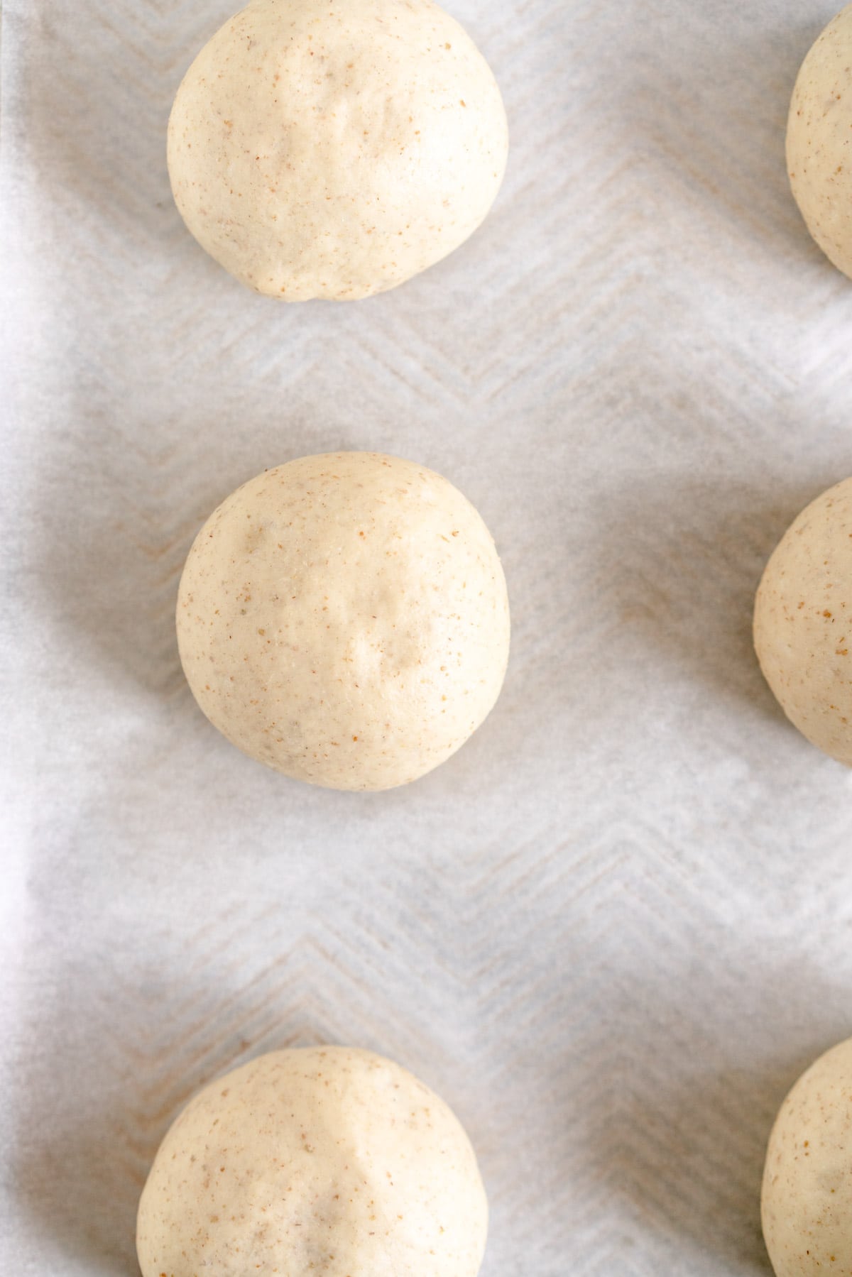 shaped pretzel bun ready to rise