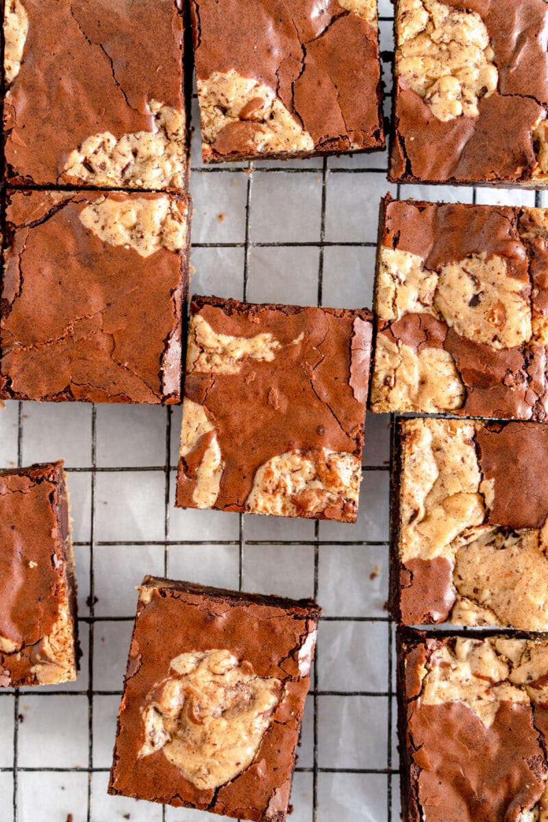 brookies on a wire rack