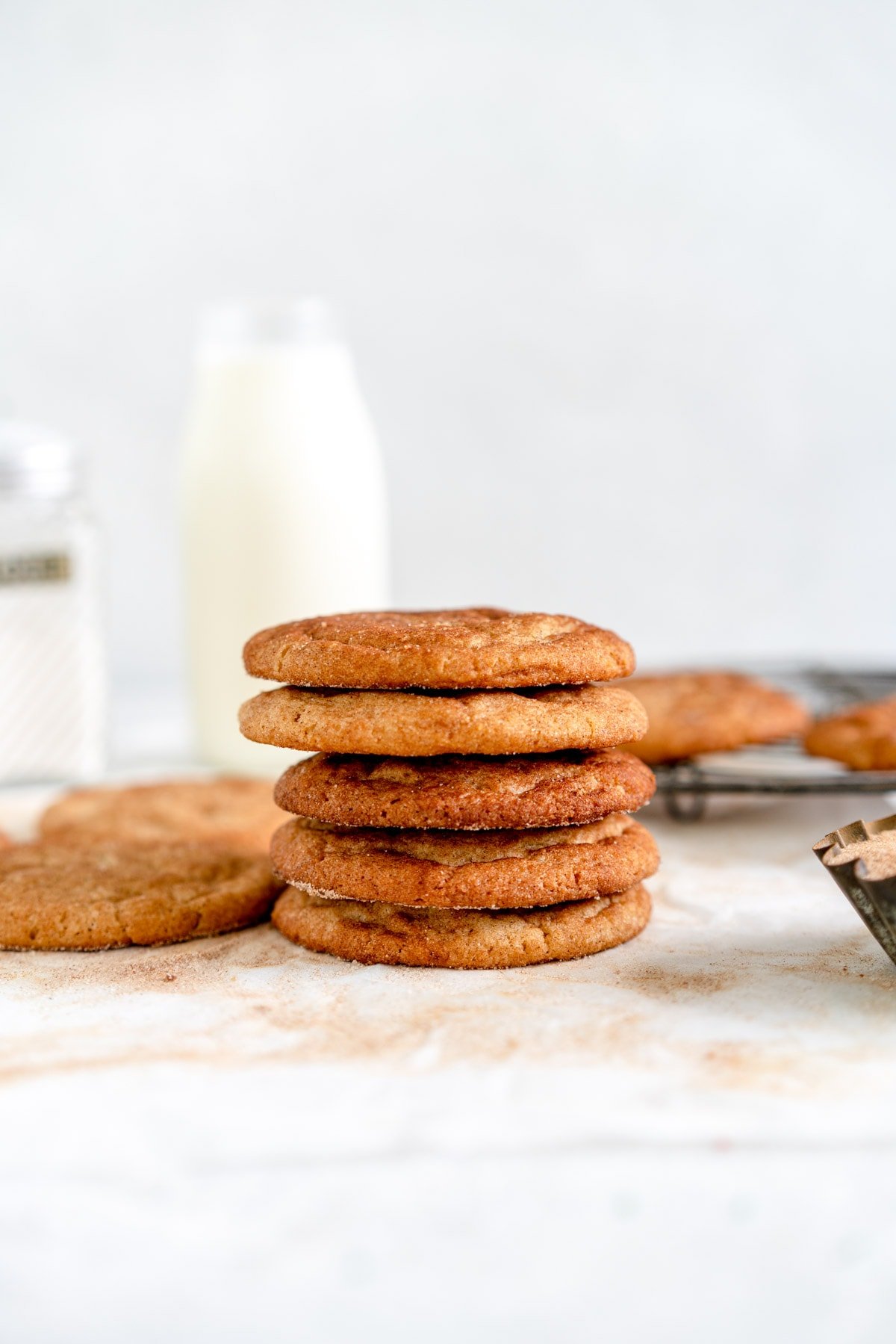 stack of snickerdoodles