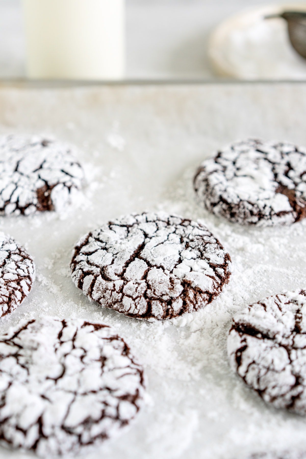 angle shot crinkle cookie