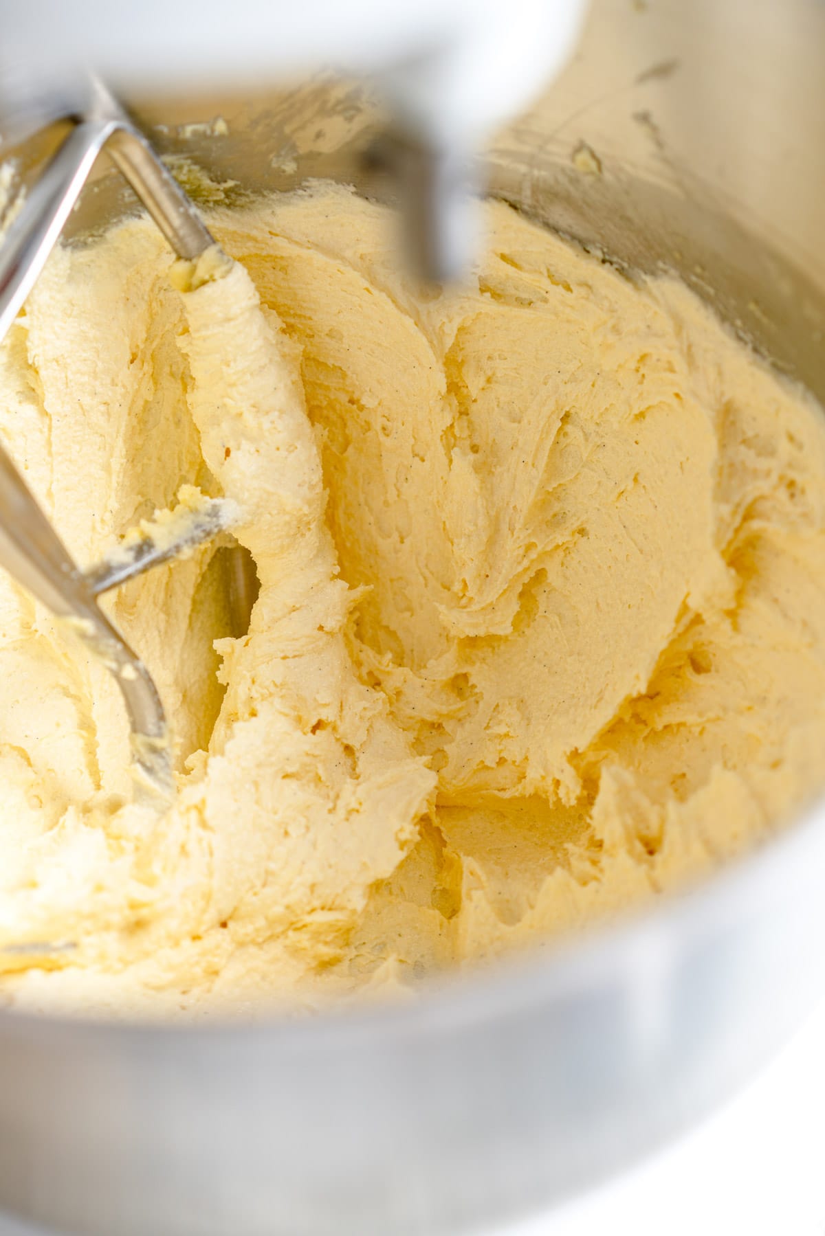 creamed butter and sugar