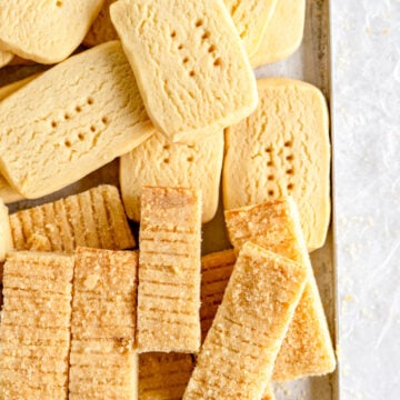 shortbread on pan