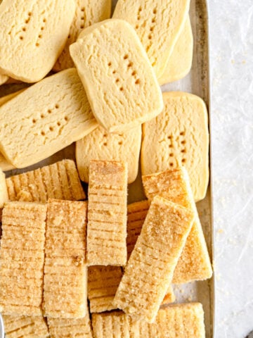 shortbread on pan