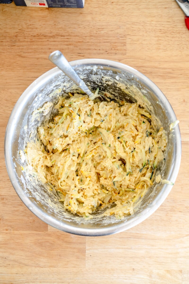 zucchini muffin batter