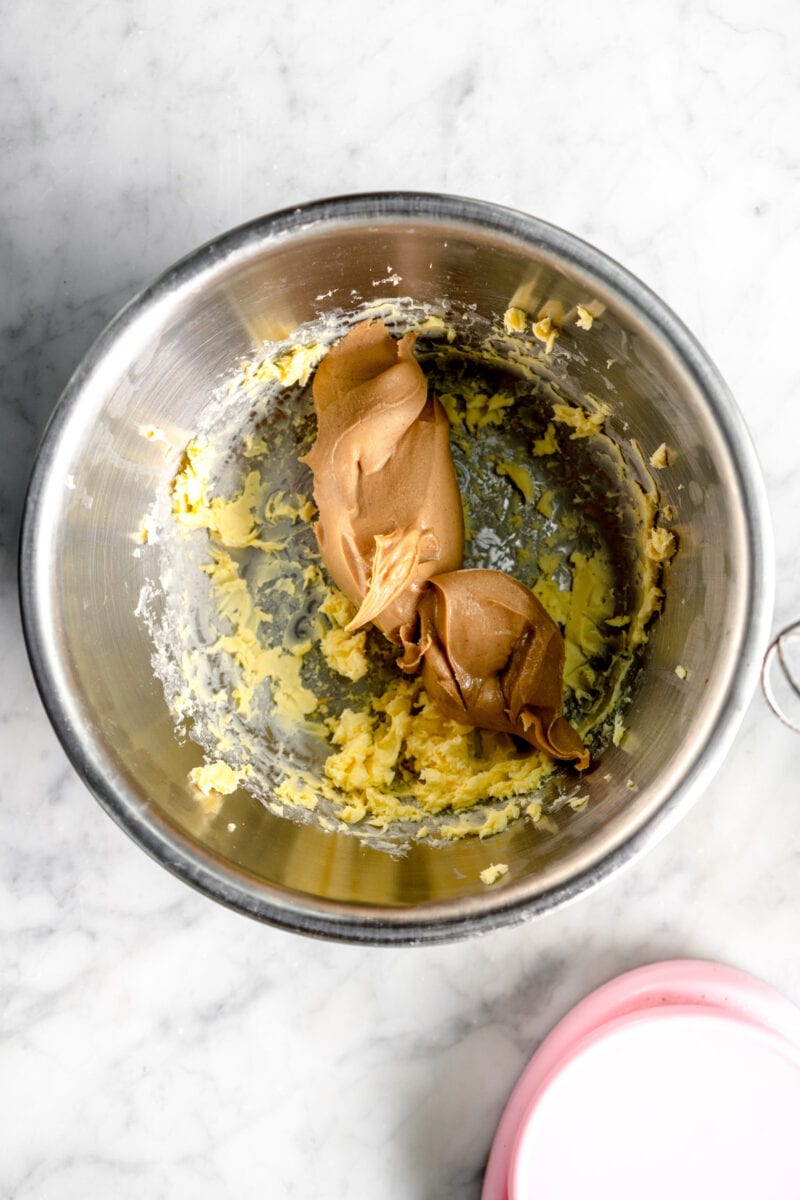 butter and peanut butter for making peanut butter eggs