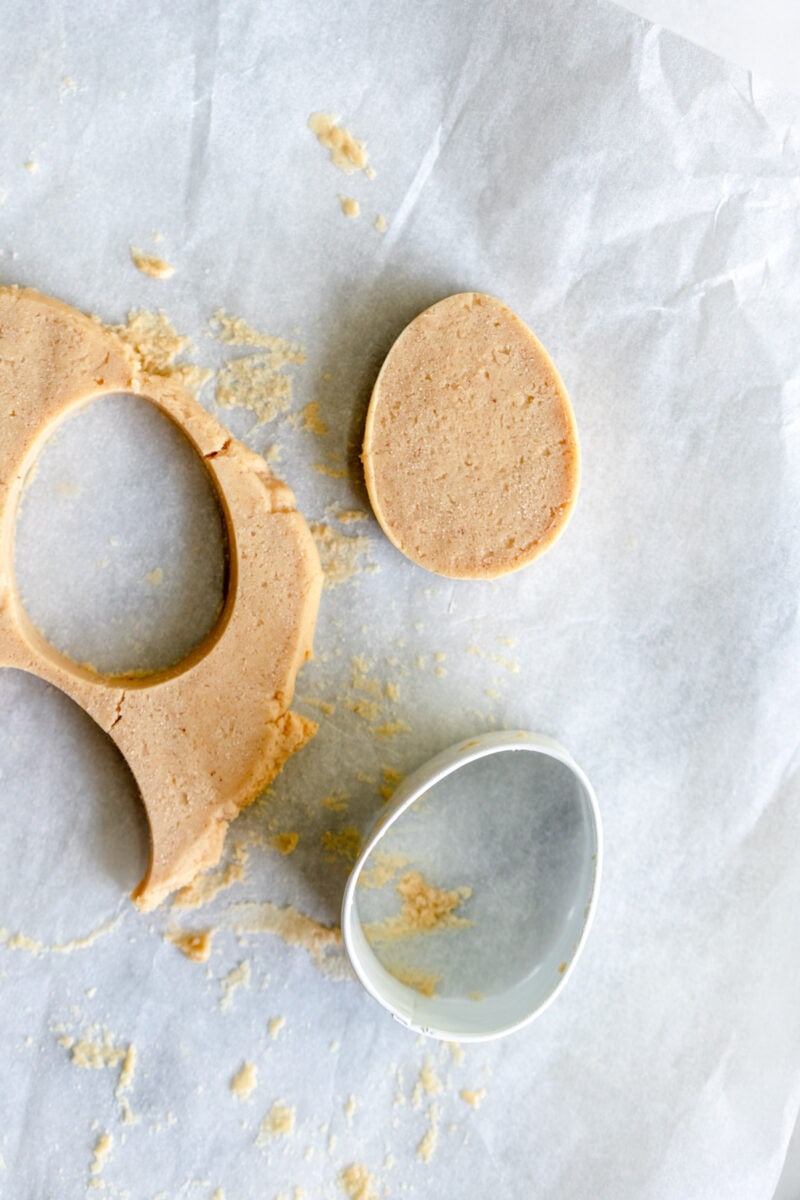 cut out peanut butter egg