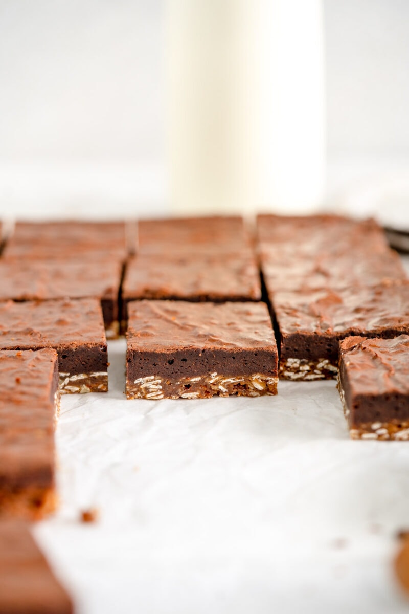 side on anzac biscuit slice