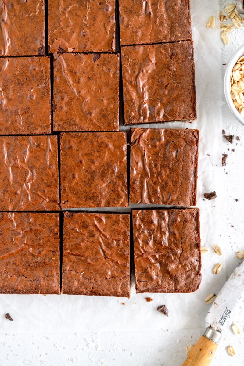 corner shot of Anzac Brownies