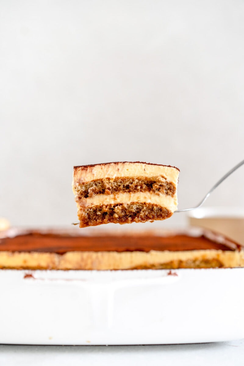 Tiramisu on spatula