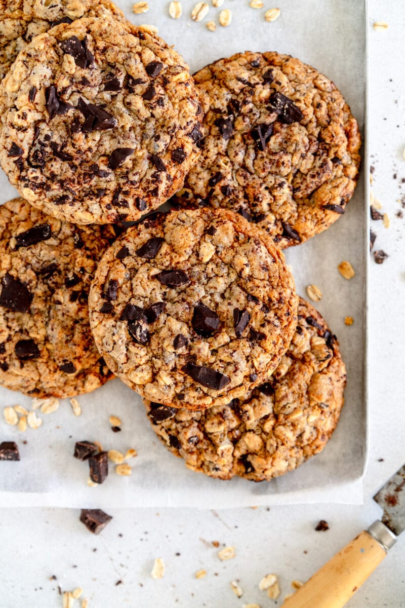 lactation cookies on pan