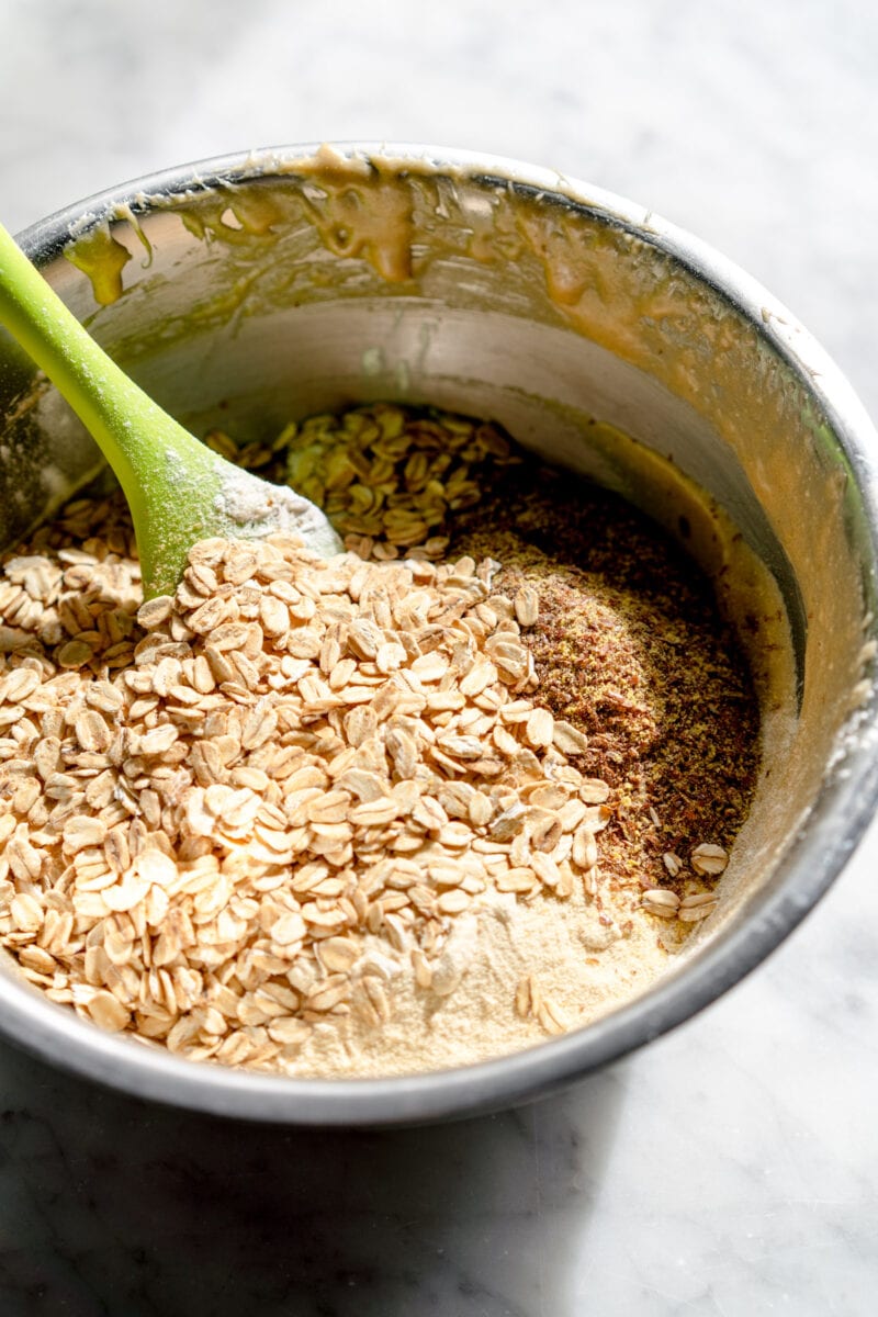 dry ingredients for lactation cookies