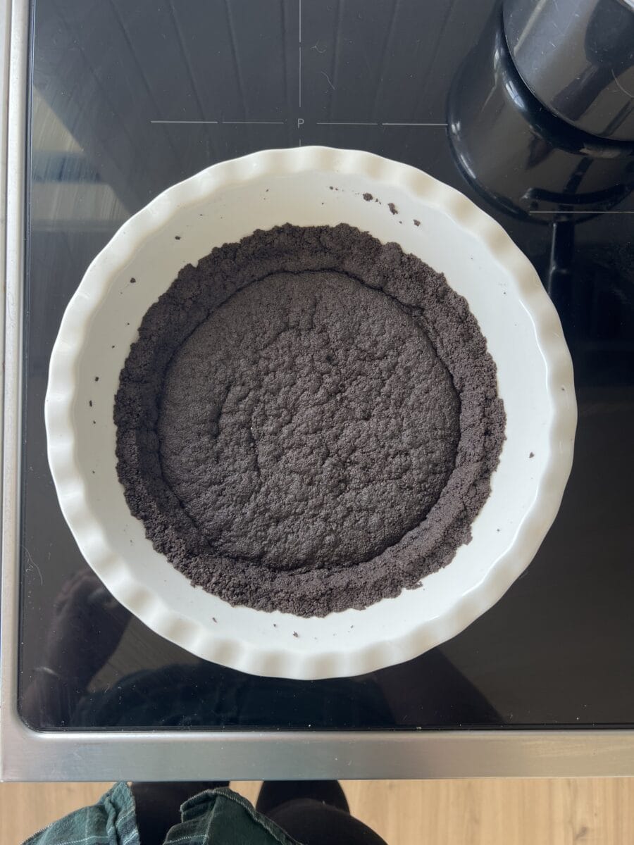 slumped oreo crust