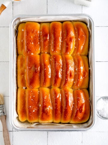 Baked Parker House Rolls