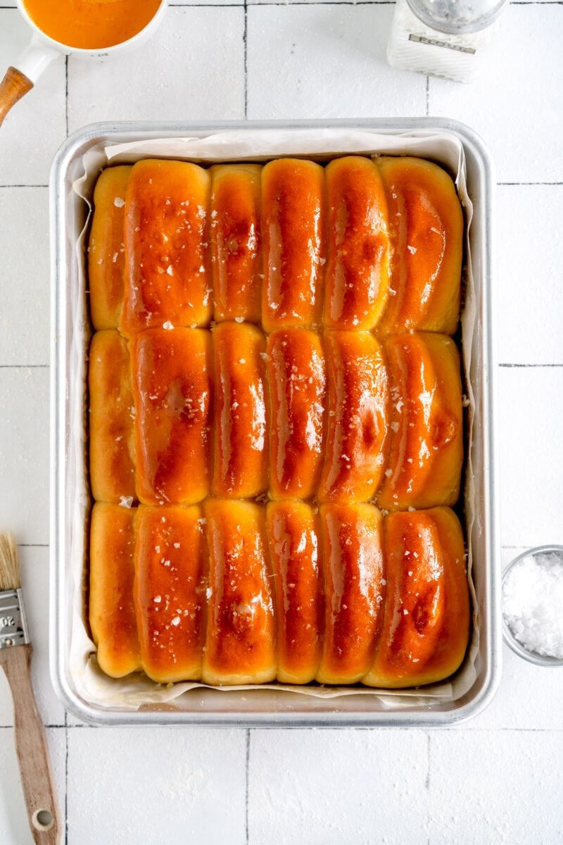 Baked Parker House Rolls