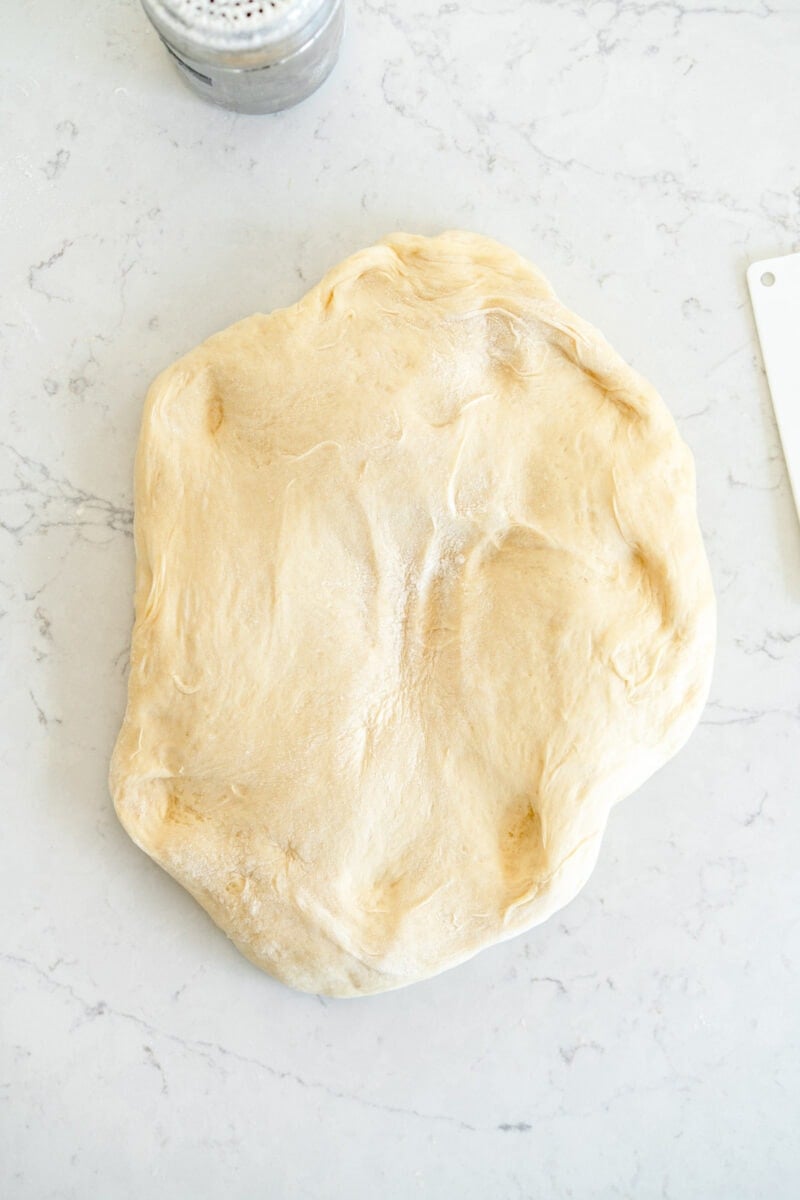 white bread dough ready to be shaped