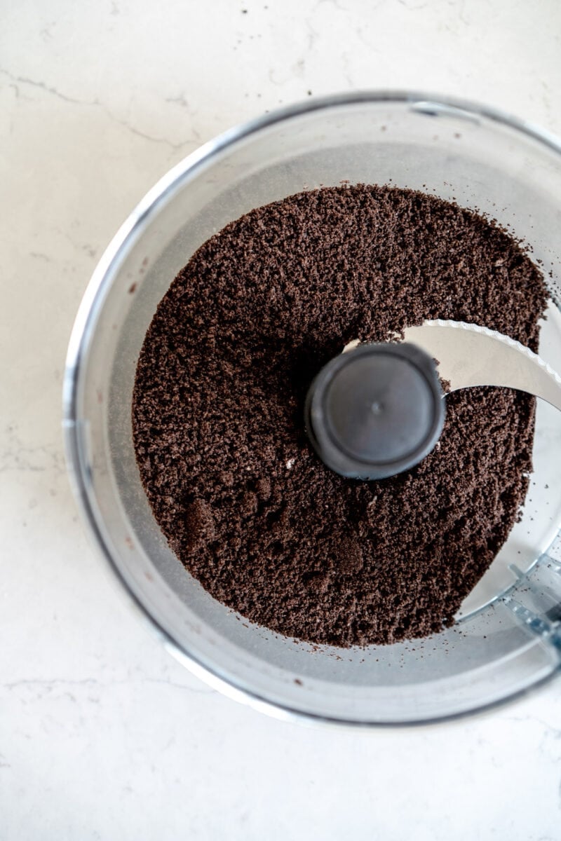 oreo crumbs in food processor