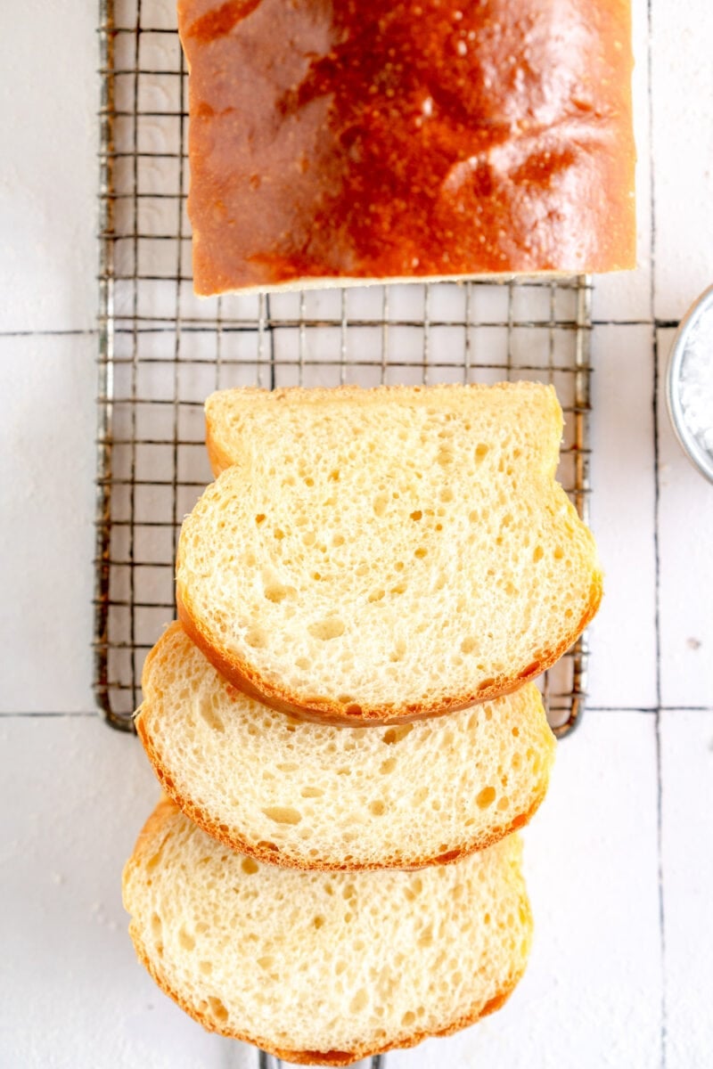 slices of white bread