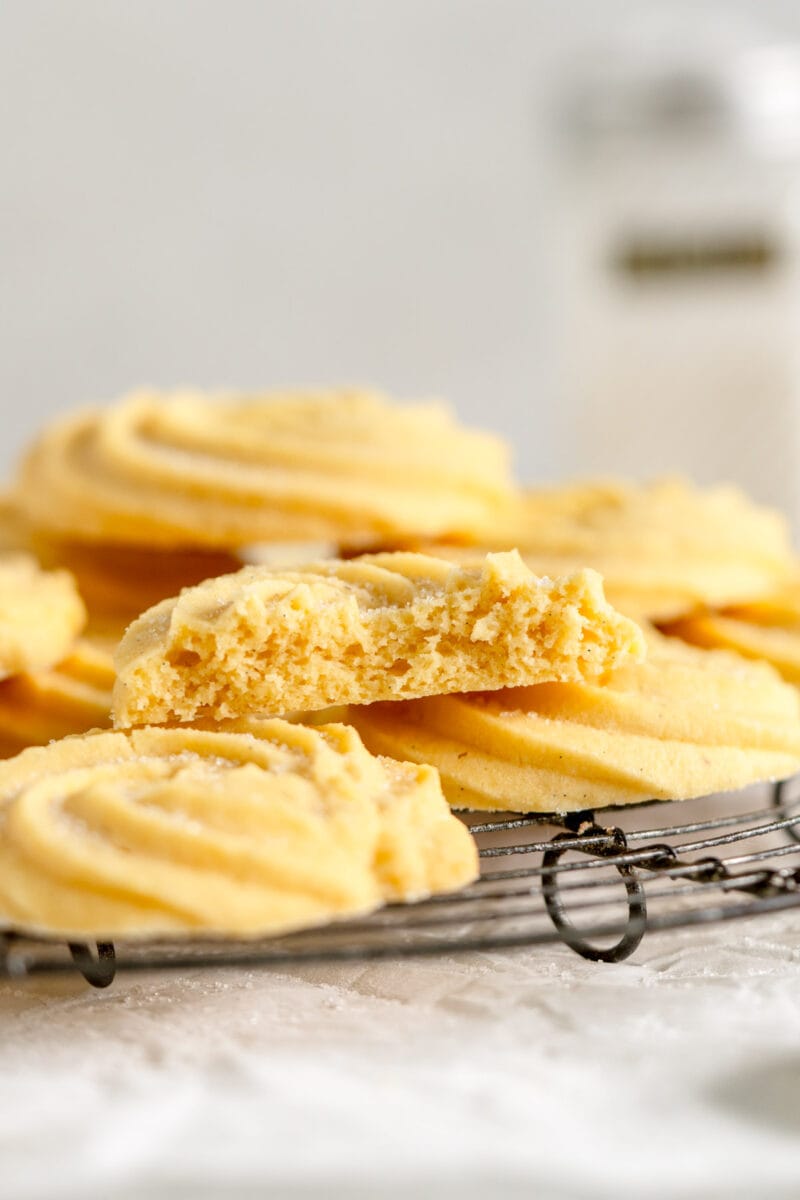 inside shot of butter cookies