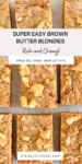 brown butter blondies pin