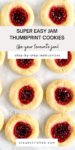 baked thumbprint cookie pin