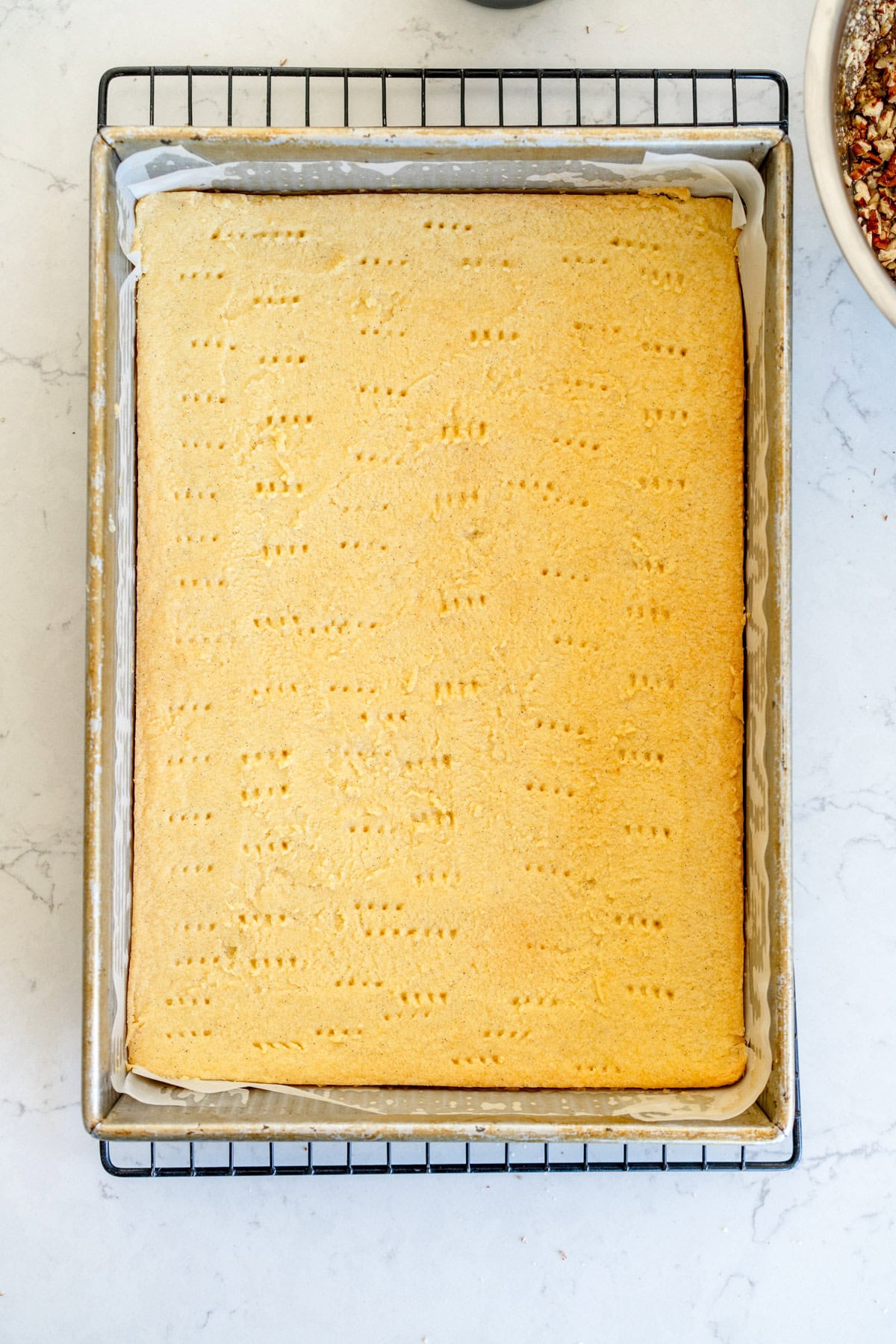 baked shortbread base