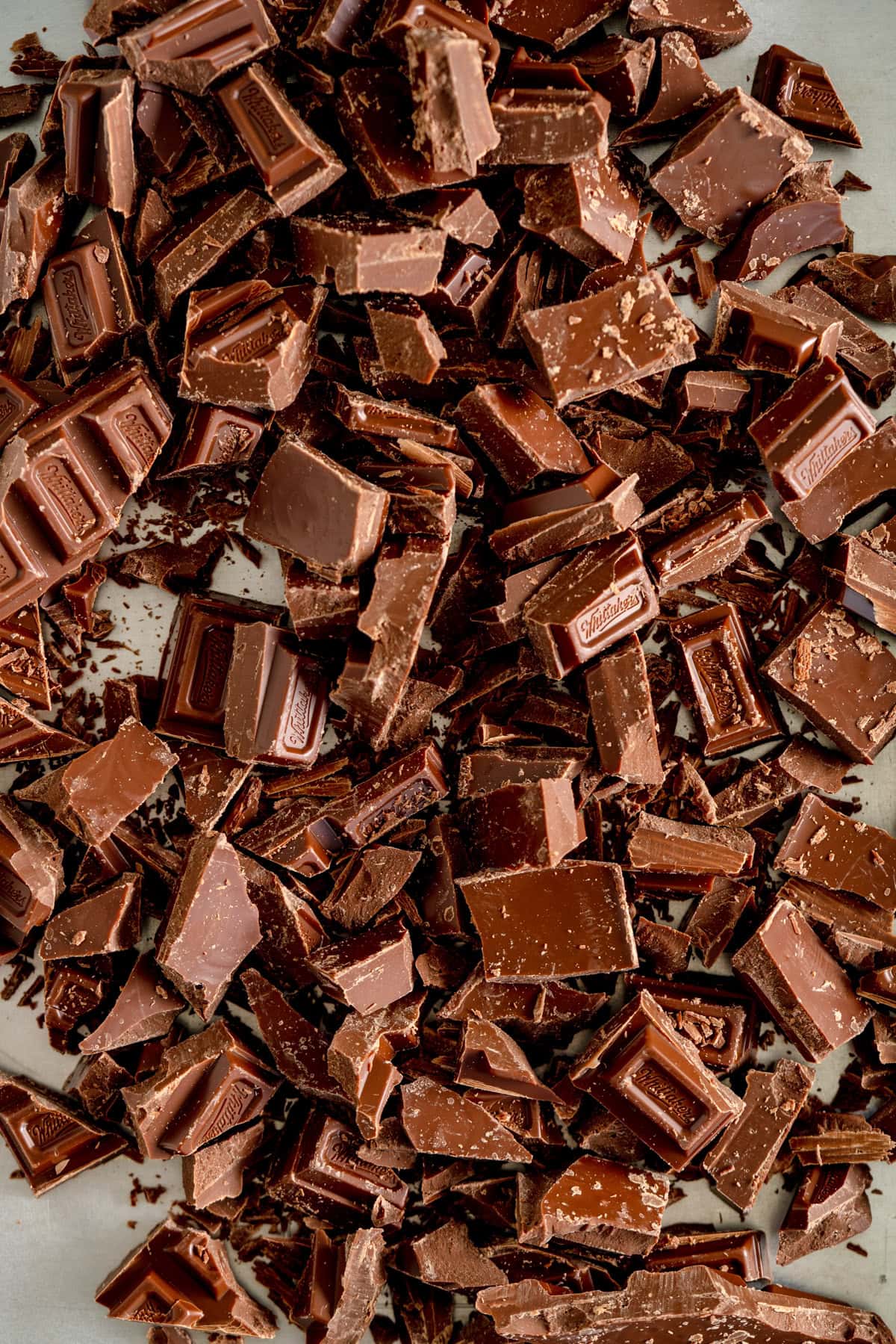 chopped chocolate
