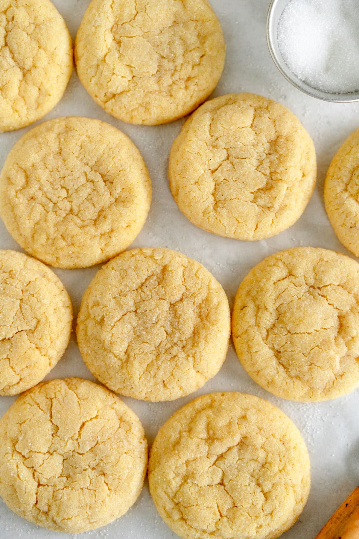 close up shot of cream cheese cookies