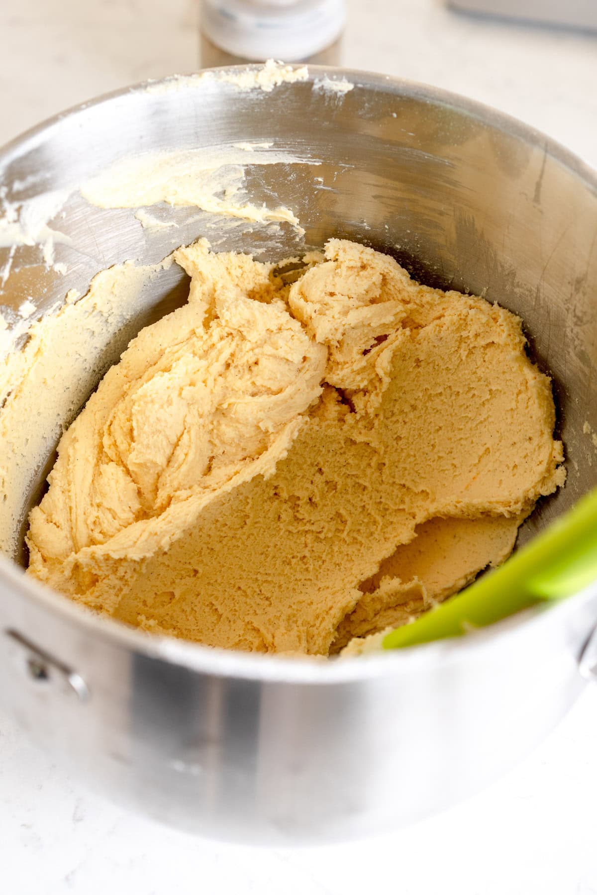 cream cheese batter ready for scooping