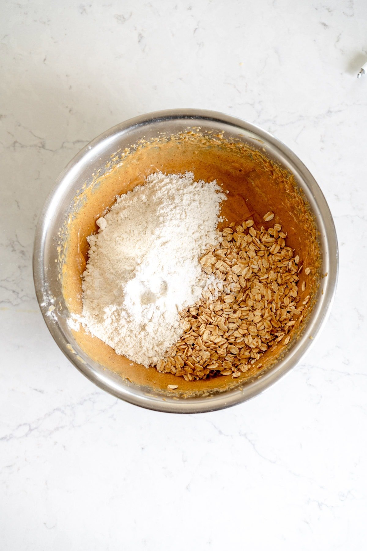 dry ingredients added