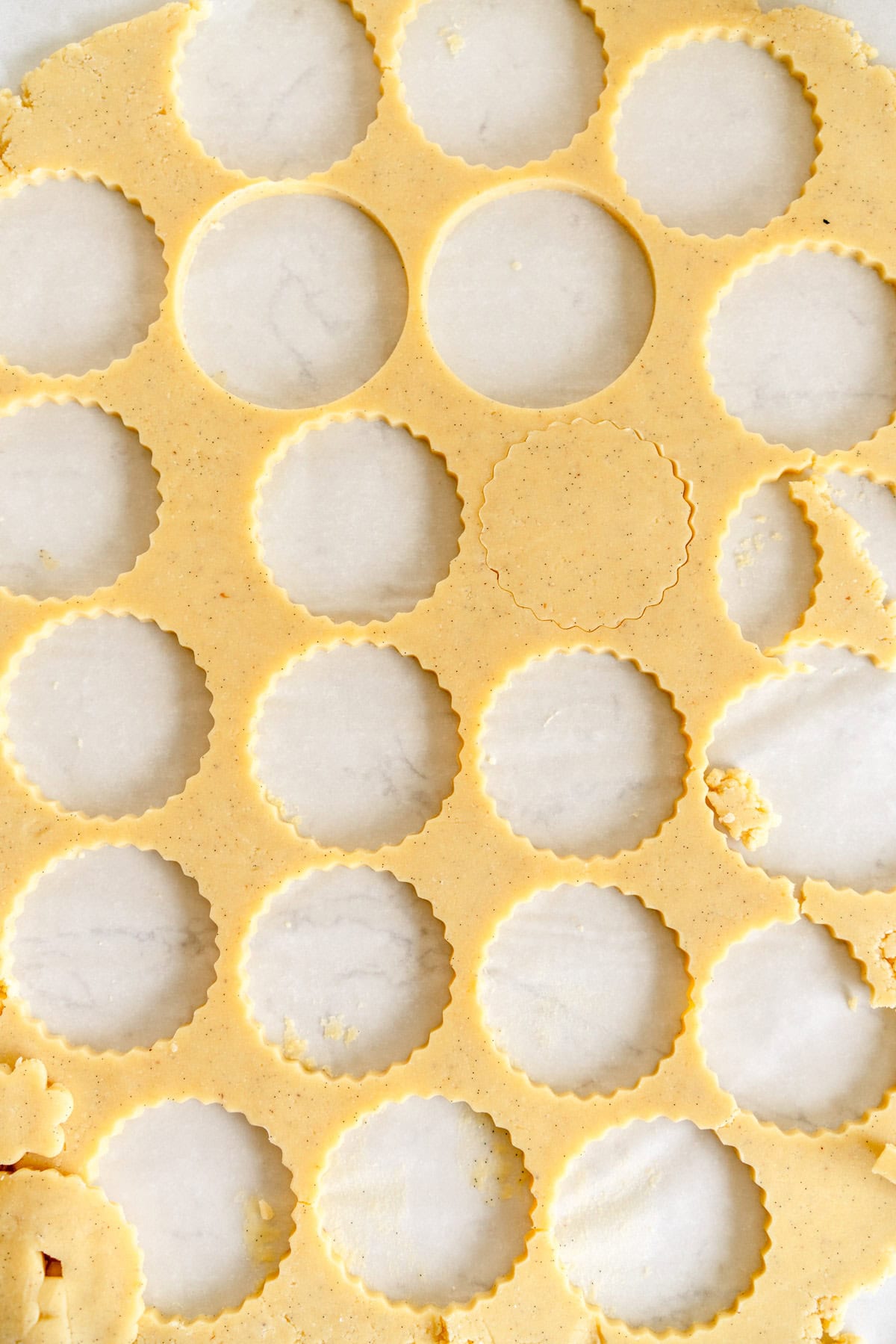 linzer cookie cut outs