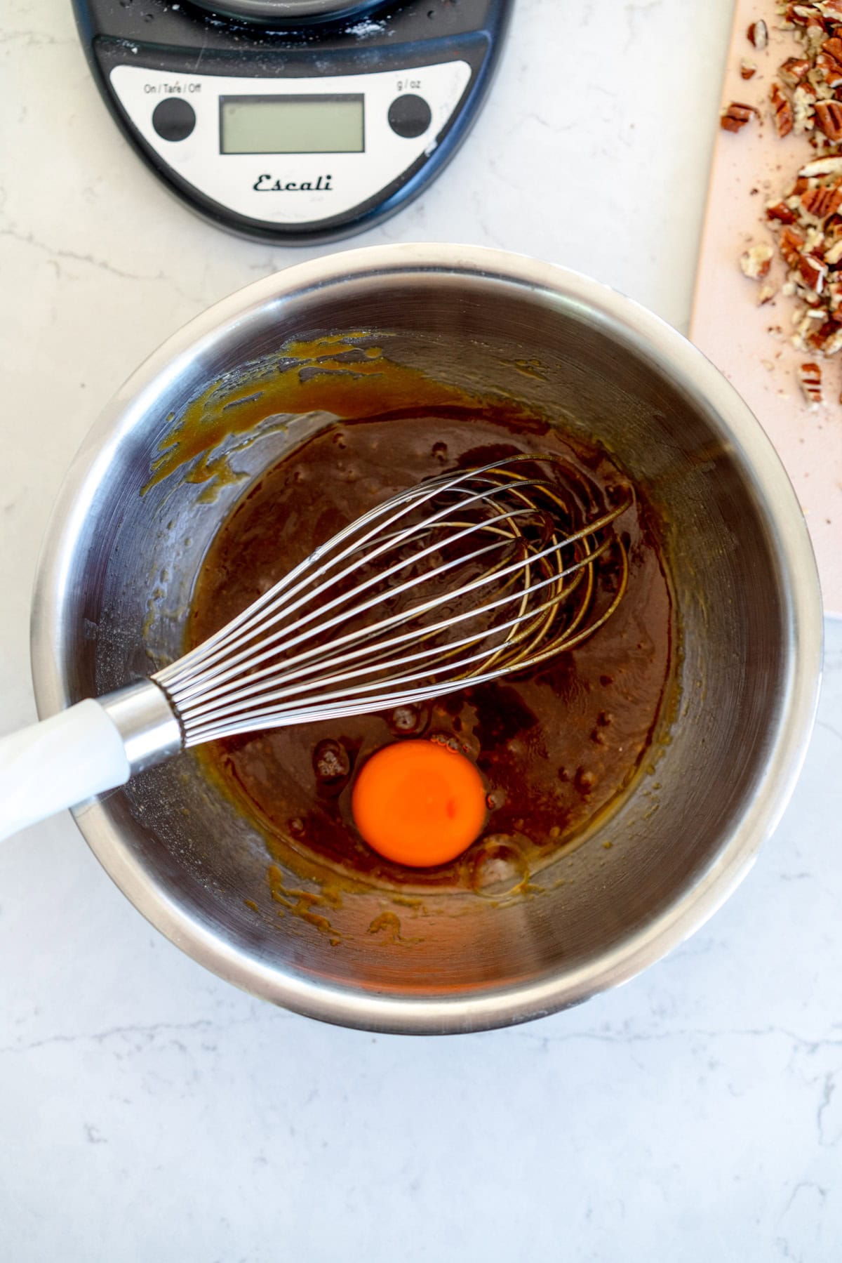 wet ingredients for iced oatmeal cookies