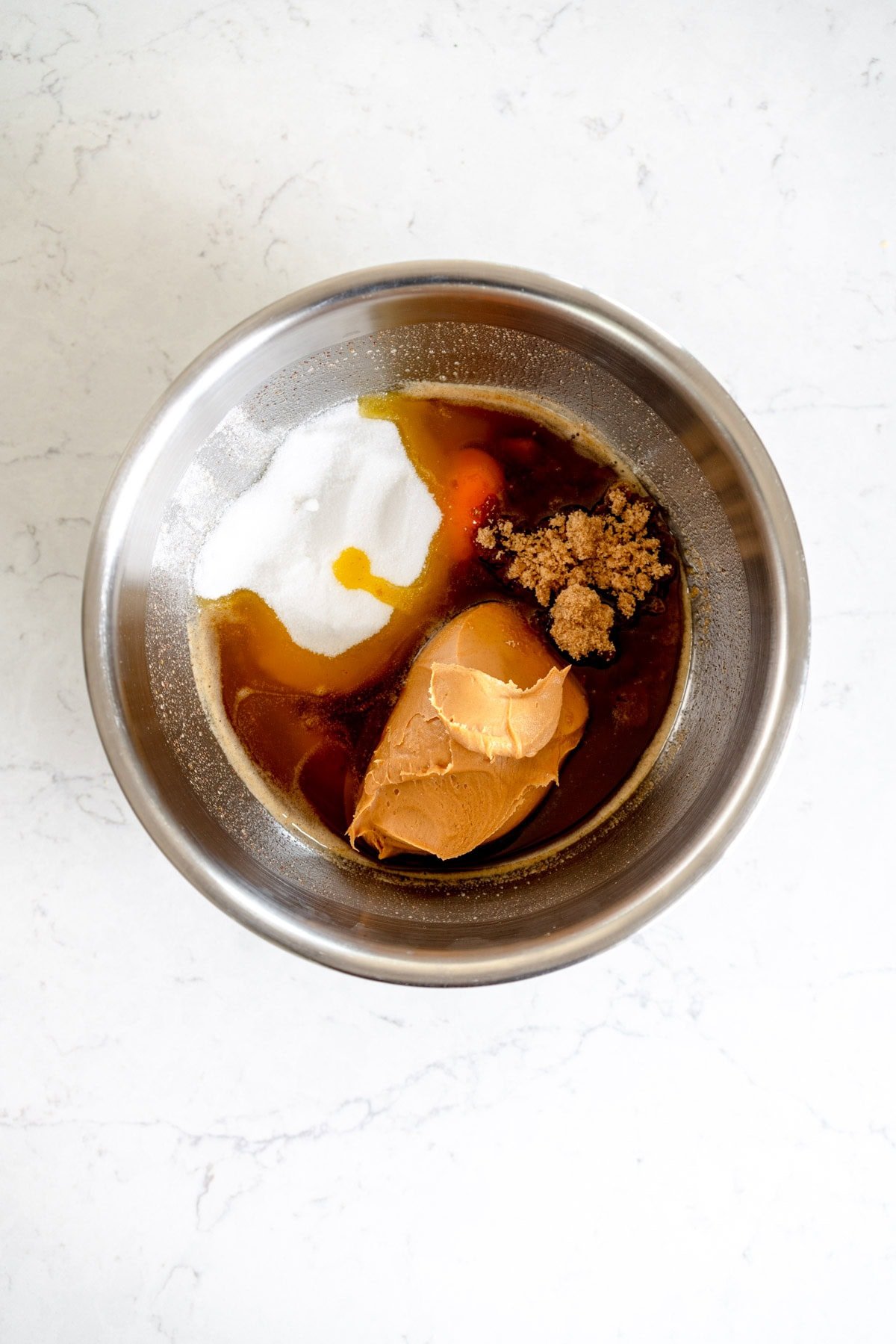 wet ingredients for monster cookies