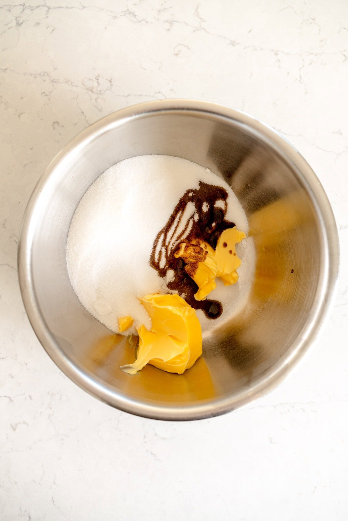 sugar and butter for pound cake