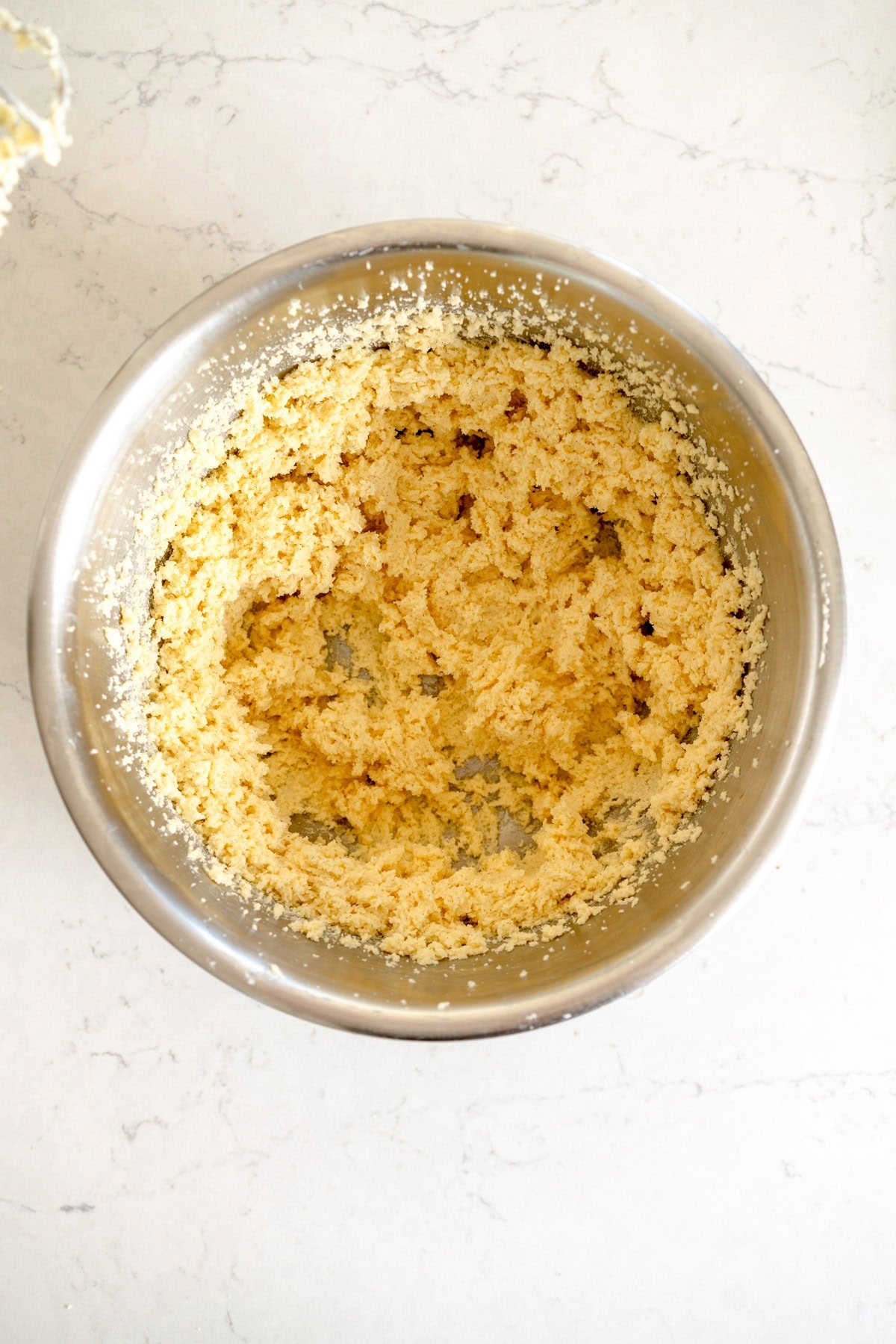 creamed butter and sugar mixture