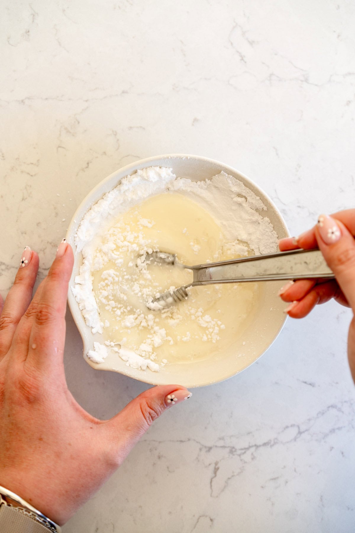 mixed up lemon glaze