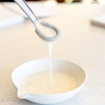 side shot lemon glaze