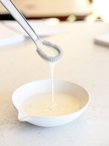 side shot lemon glaze