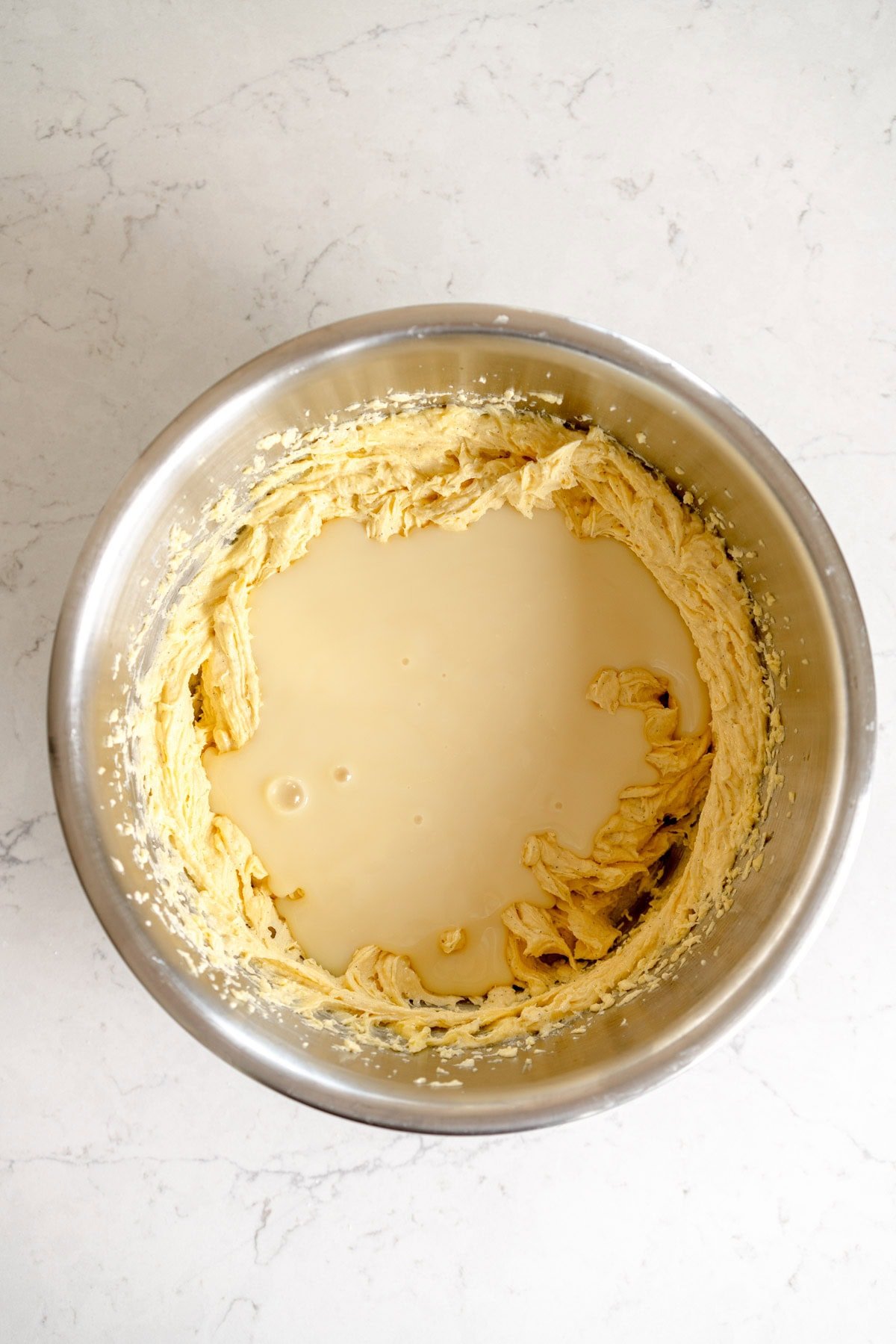 condensed milk added to cookie dough