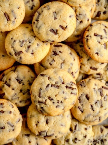 pile of cookies on pan
