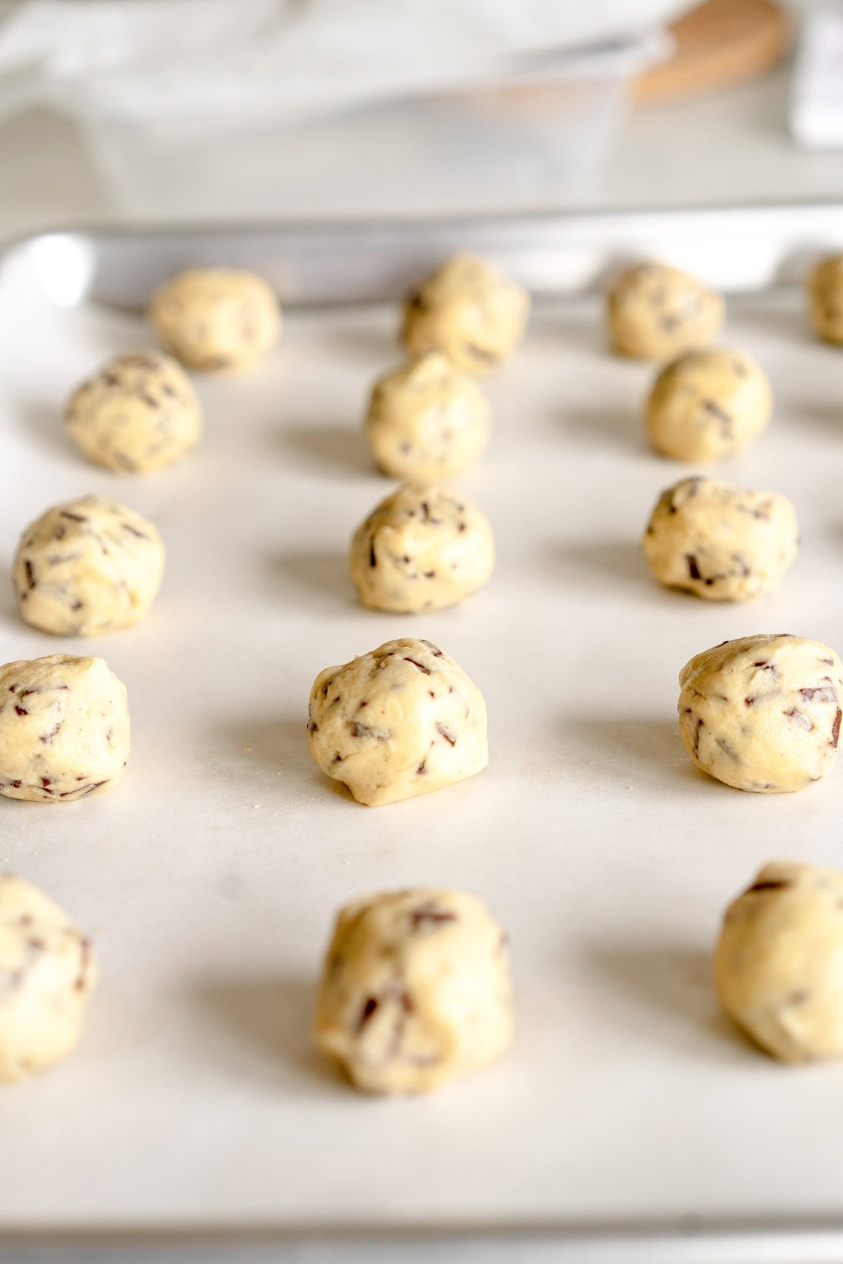 scooped out and rolled cookies